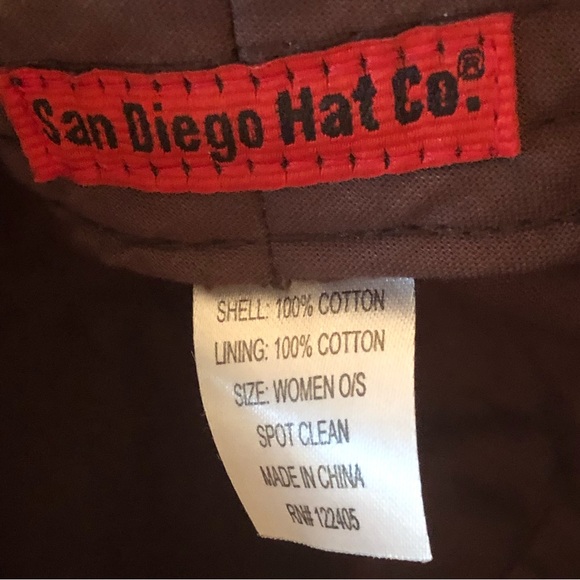Brown 100% Cotton Lightweight Bucket Hat by San Diego Hat Co. - Picture 4 of 7